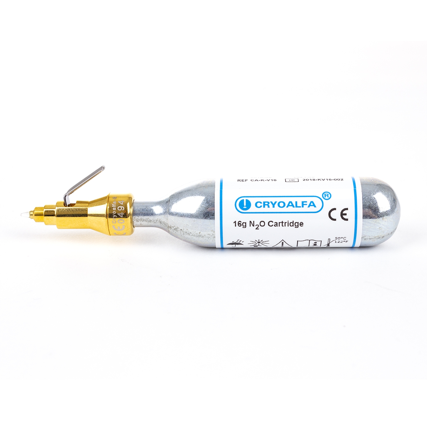 CryoAlfa super toestel met 1 mm spray tip + 16 g patroon + koffer