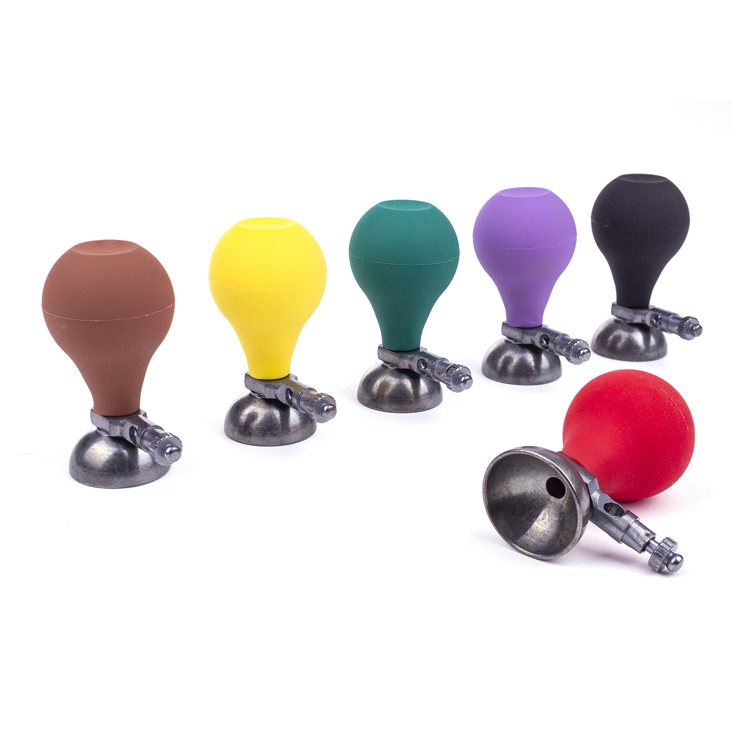Zuignapelektrodes in 6 kleuren (6 st)