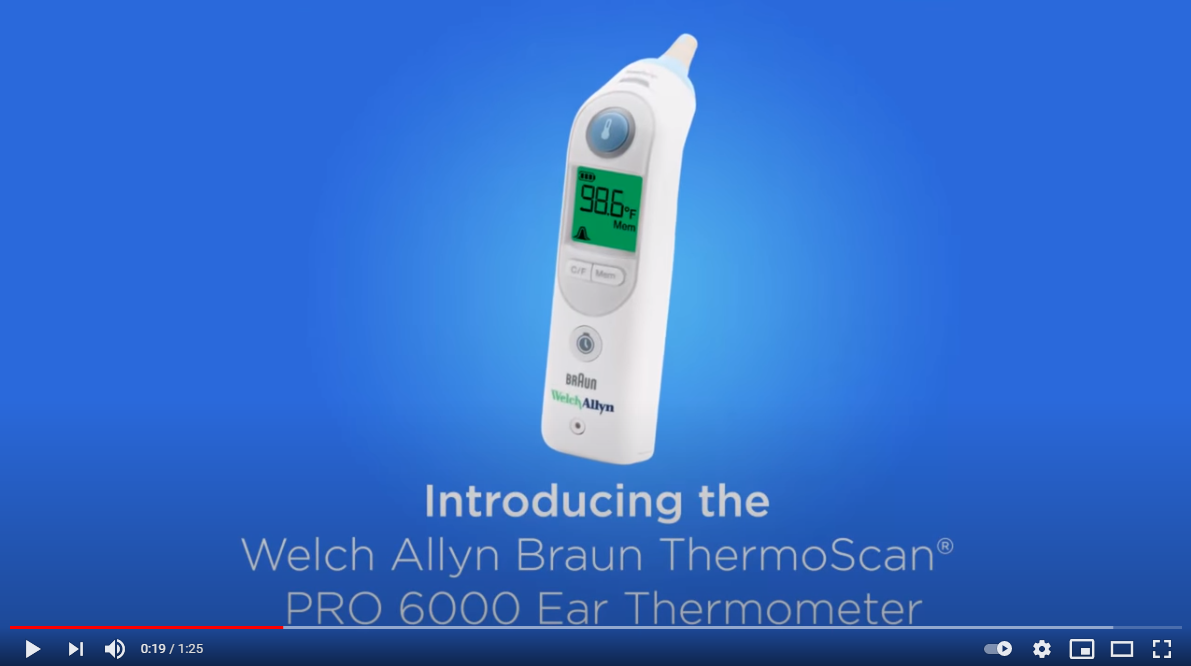 Braun ThermoScan PRO 6000 Thermometer met kleine houder