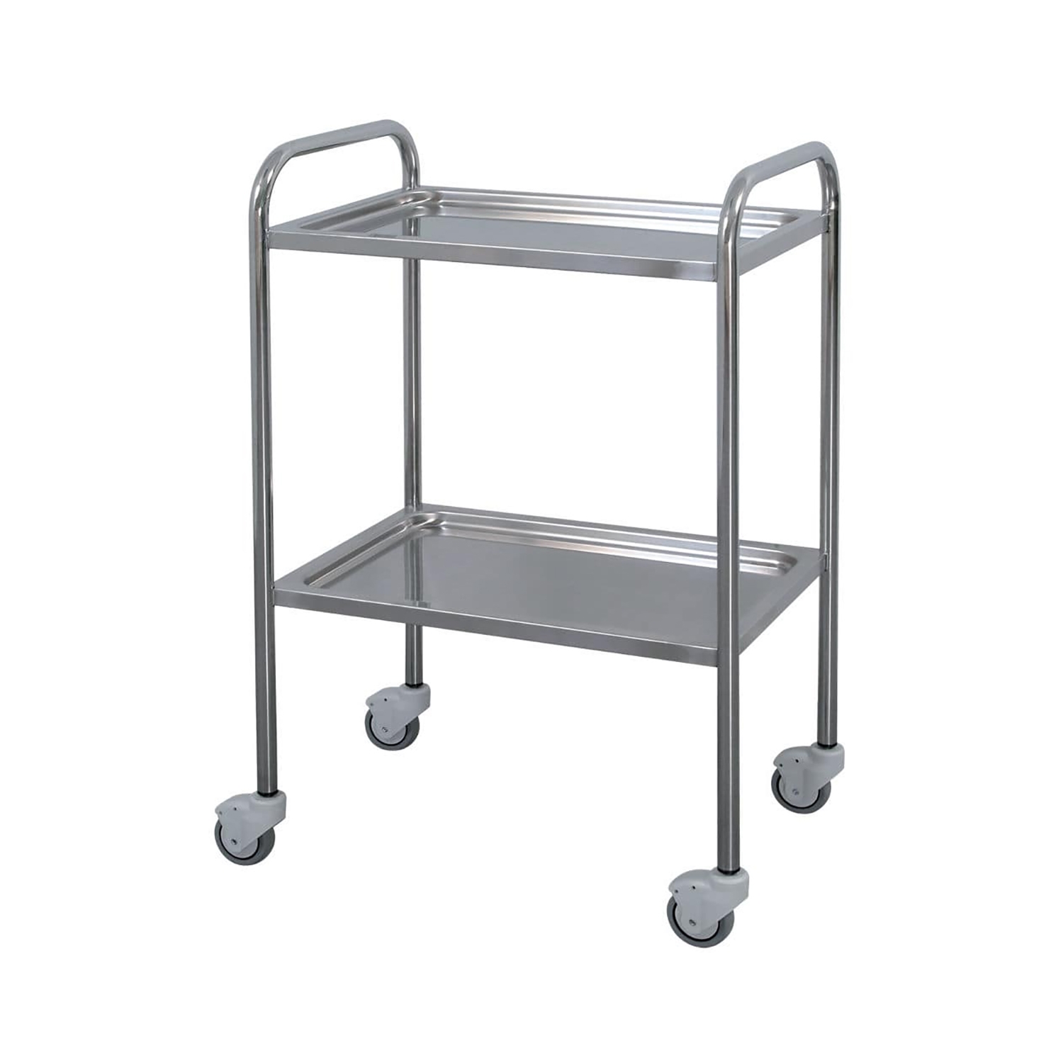 Promotal roltafel 2 lagen inox - 60 x 40 cm