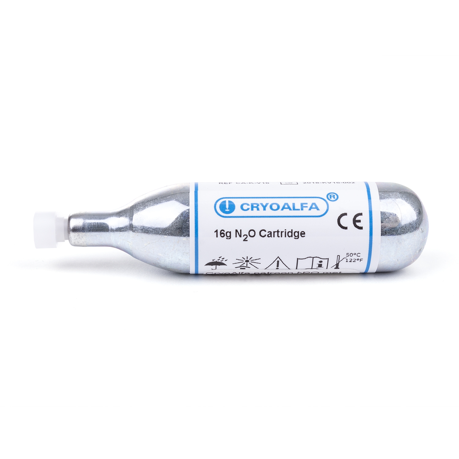 CryoAlfa cartouche N2O avec valve - 16 g