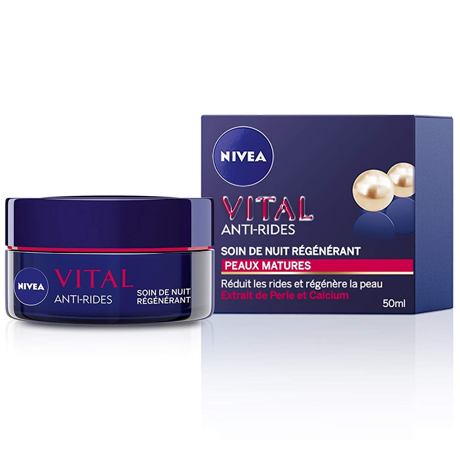 Nivea Vital - crème de nuit - réparatrice - peaux matures - 50 ml