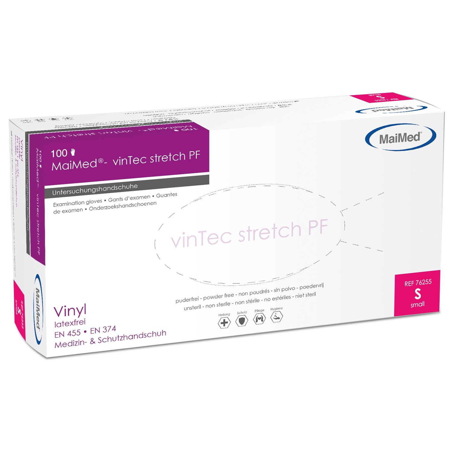 Gant Vintec stretch non-poudré -S (100 pcs)