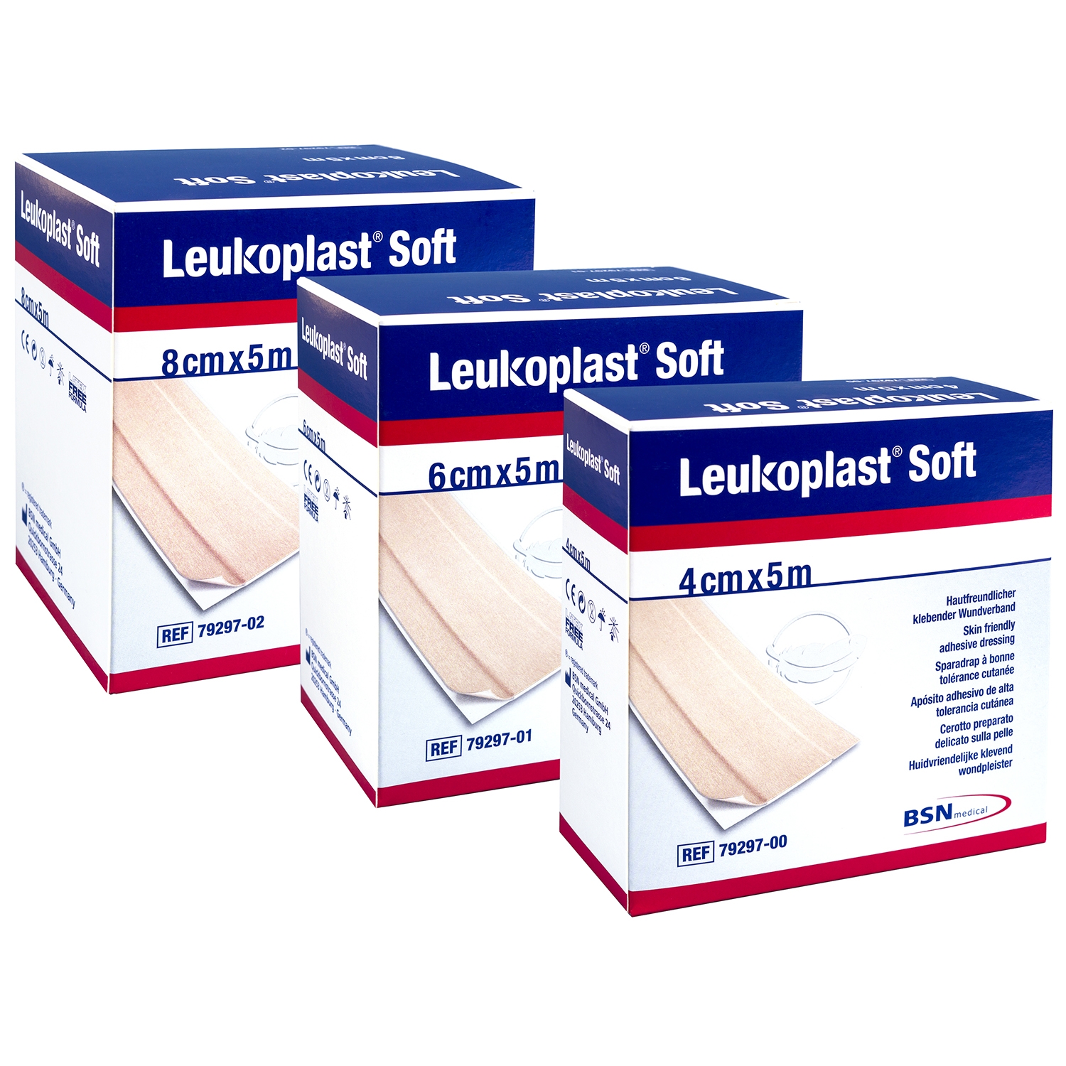 Leukoplast soft - rol - 4 cm x 5 m