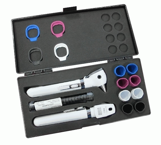 Complete set Pocket LED plus ophthalmoscoop + otoscoop - 2,5 V