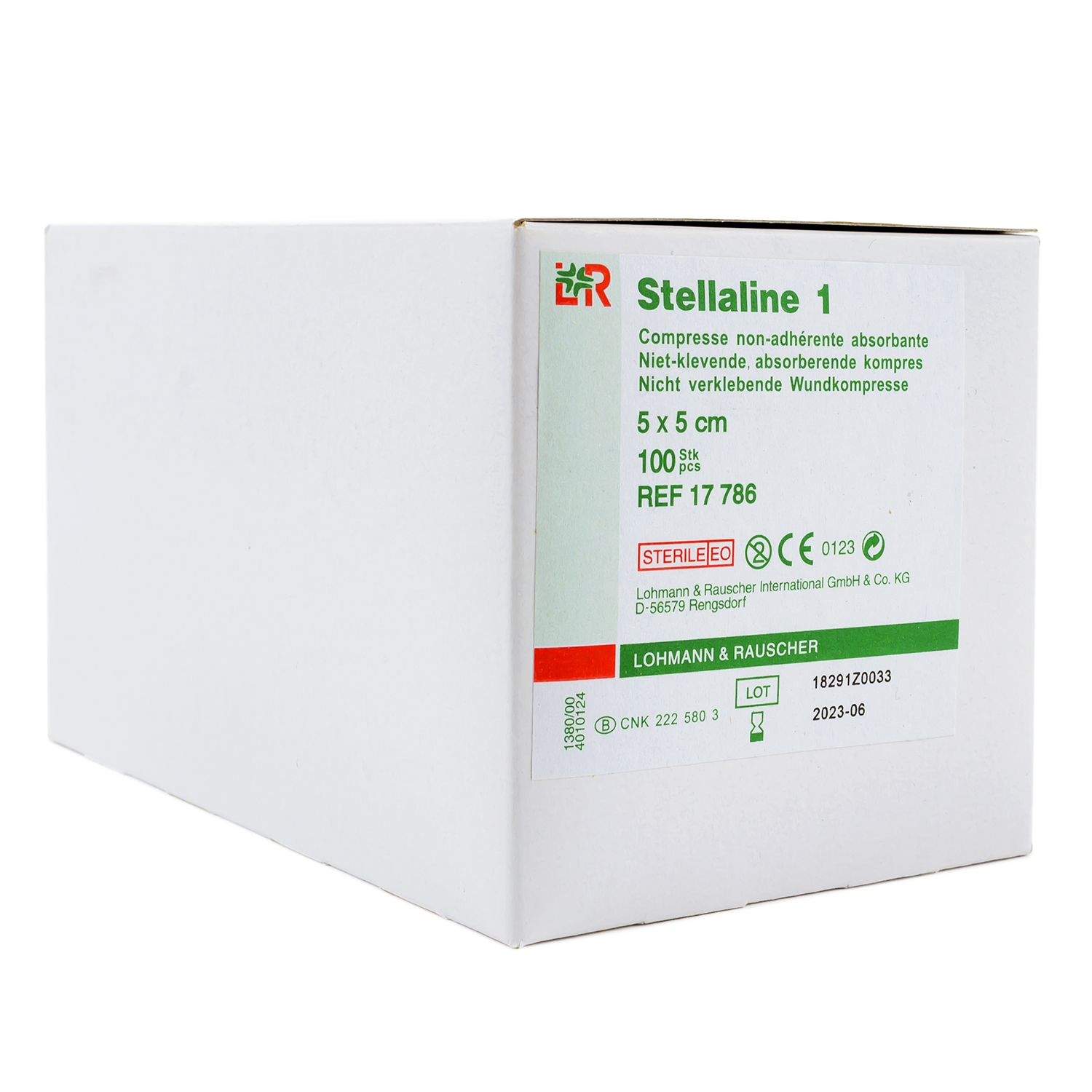 Compresse stérile non-adhérente Stellaline 1 - 5 x 5 cm (100 pcs)