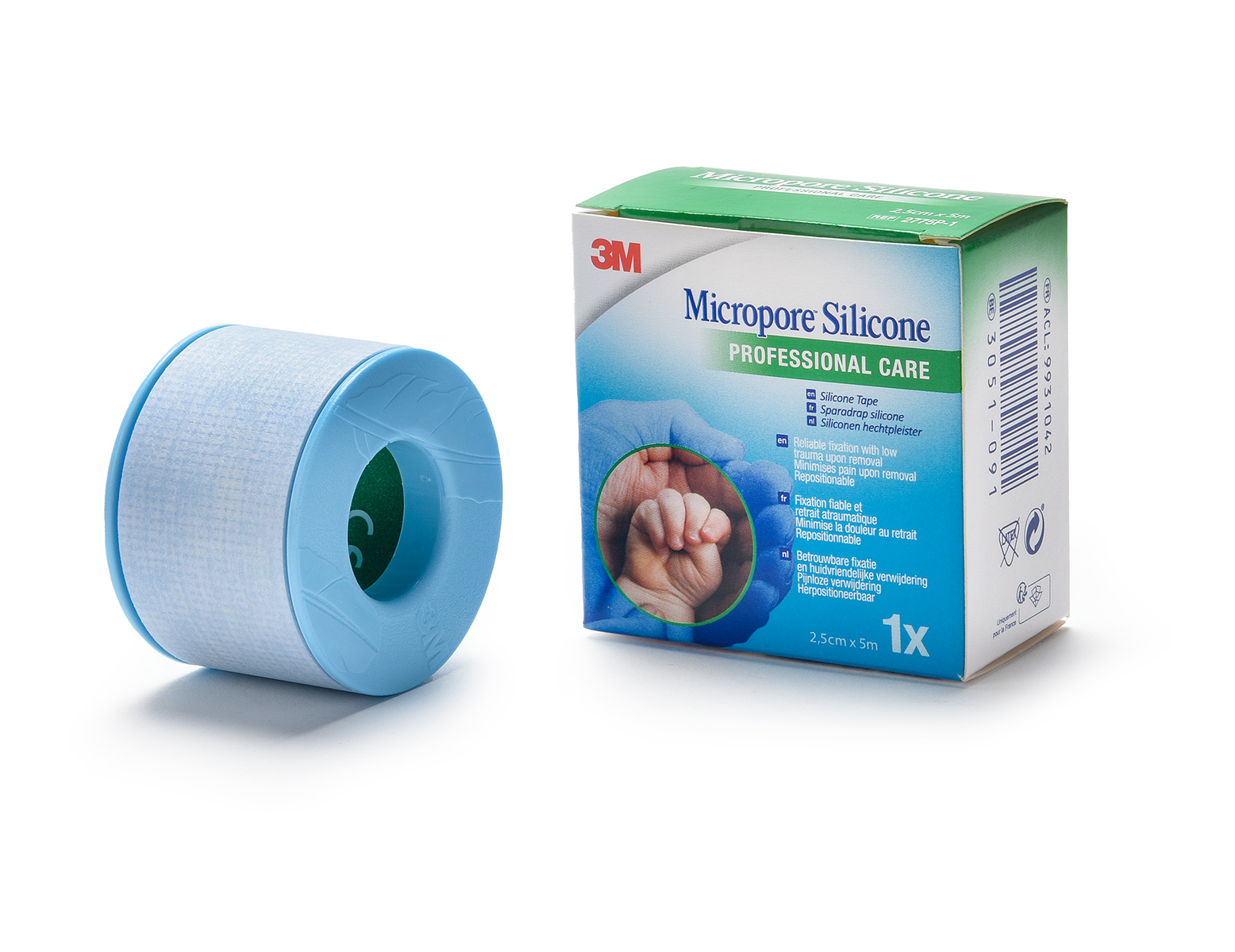 Micropore silicone tape - 2,5 cm x 5 m