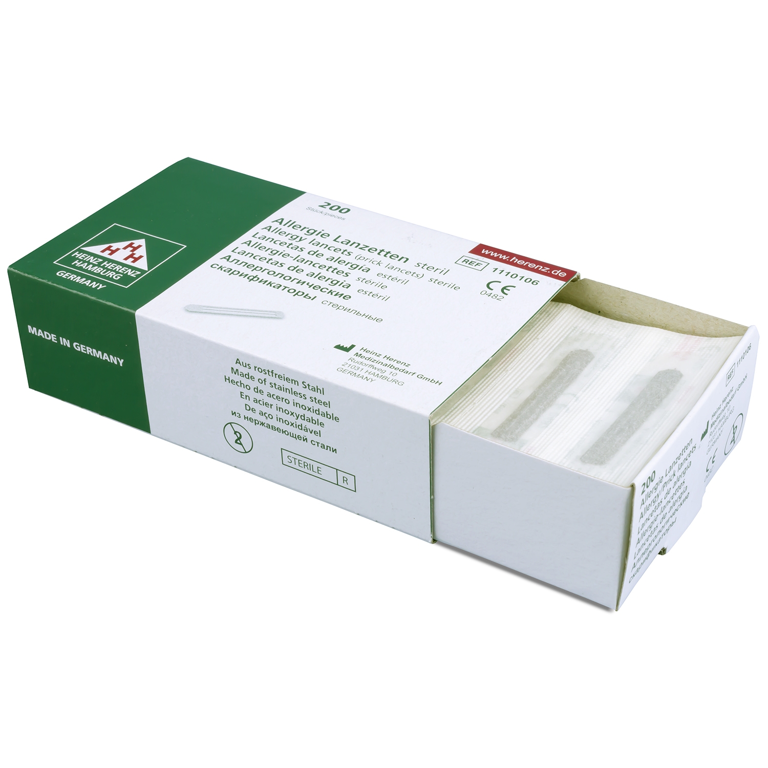 Bloedlancetten allergie steriel (200 st)