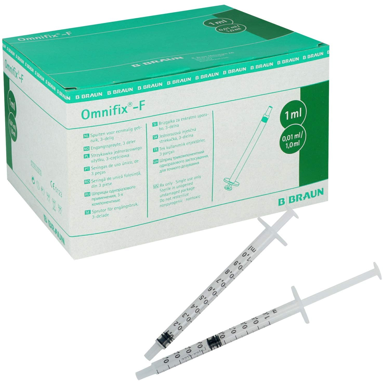 Omnifix Seringue à tuberculine sans aiguille - 1 ml (100pcs)