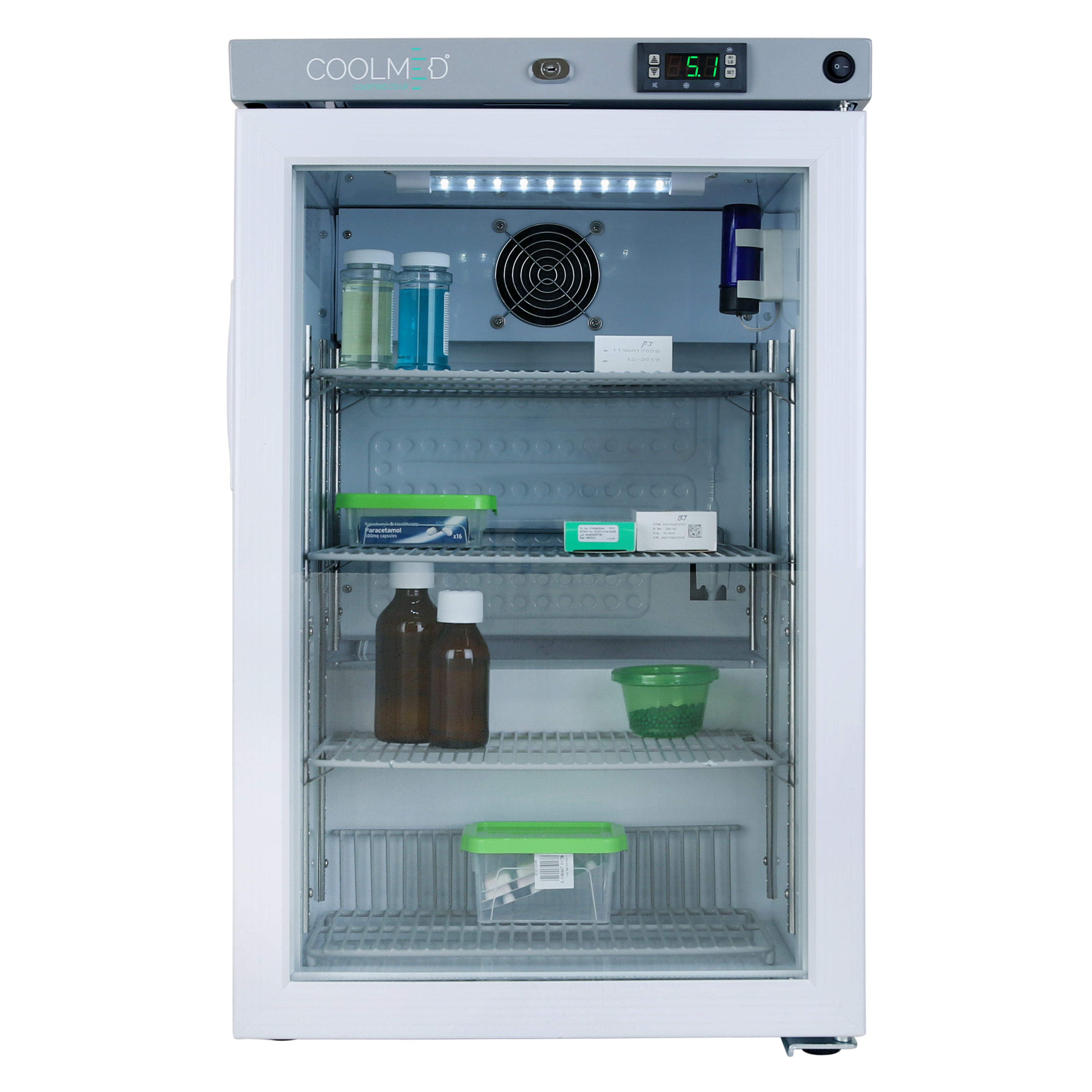 Frigo médical Coolmed - porte en verre - 59 l