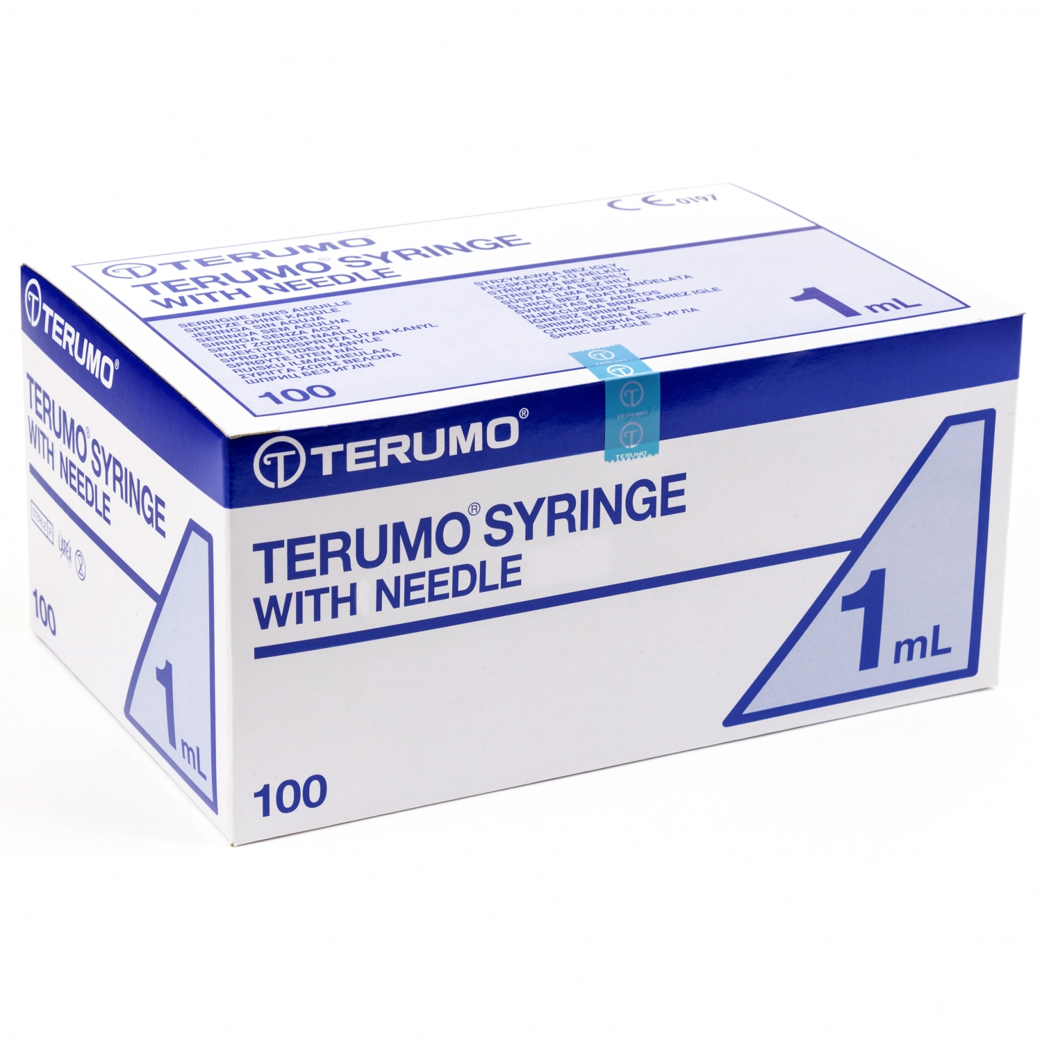 Terumo tuberculine spuit + naald - 1 ml - 25 G x 16 mm - oranje (100 st)