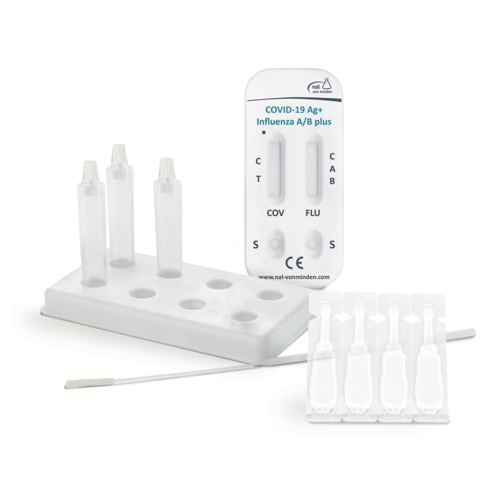 NADAL COVID-19 Antigène + influenza A-B test rapide combiné (20 pcs)