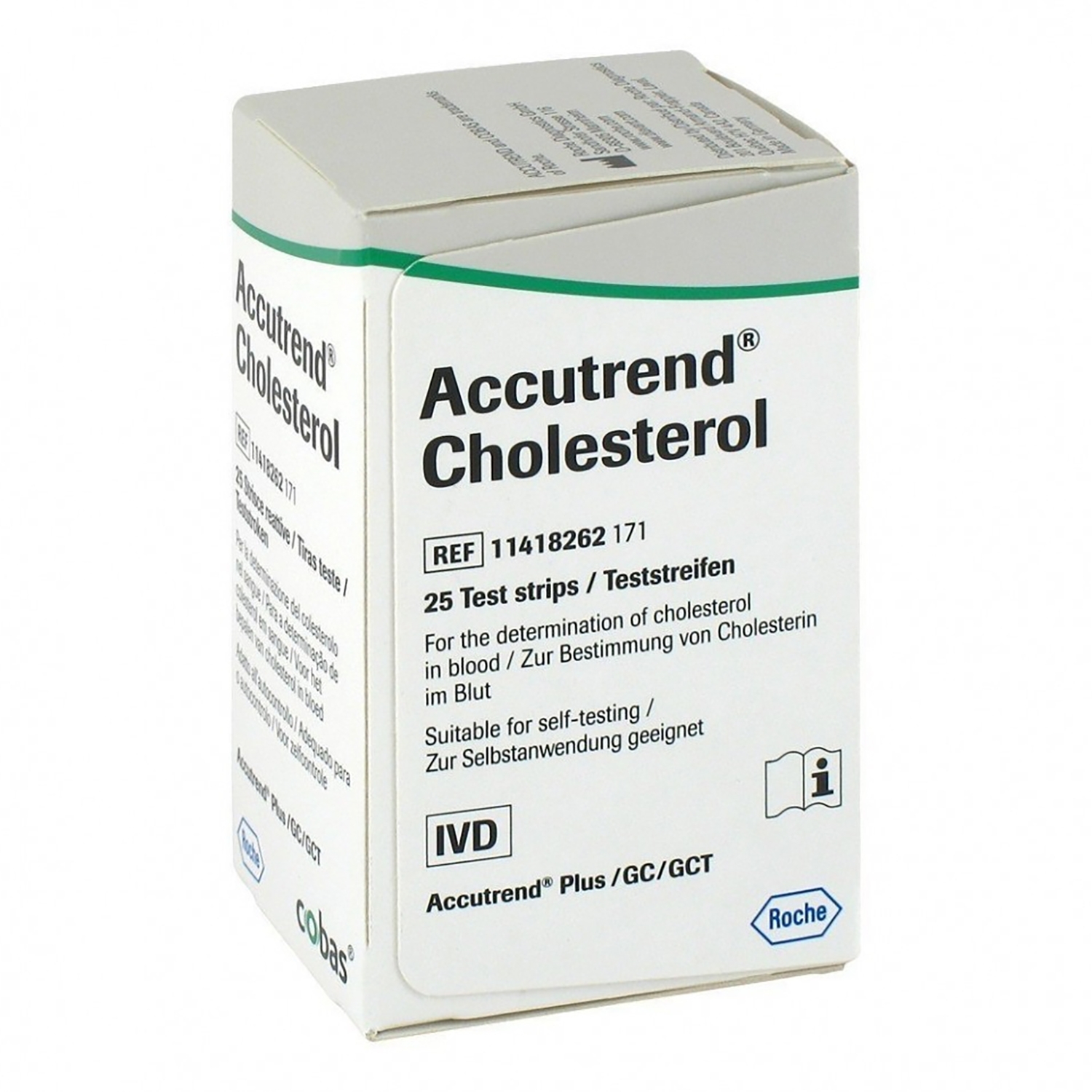 Accu-Chek Accutrend bandelettes réactives cholesterol (25pcs)