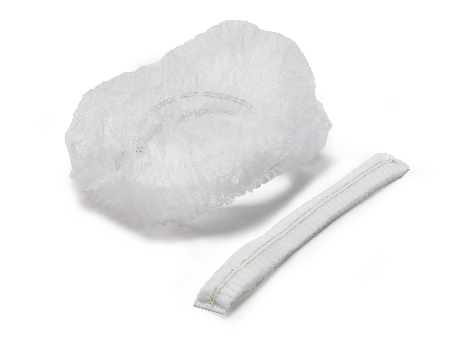 Bonnet non tissé - blanc (100 pcs)