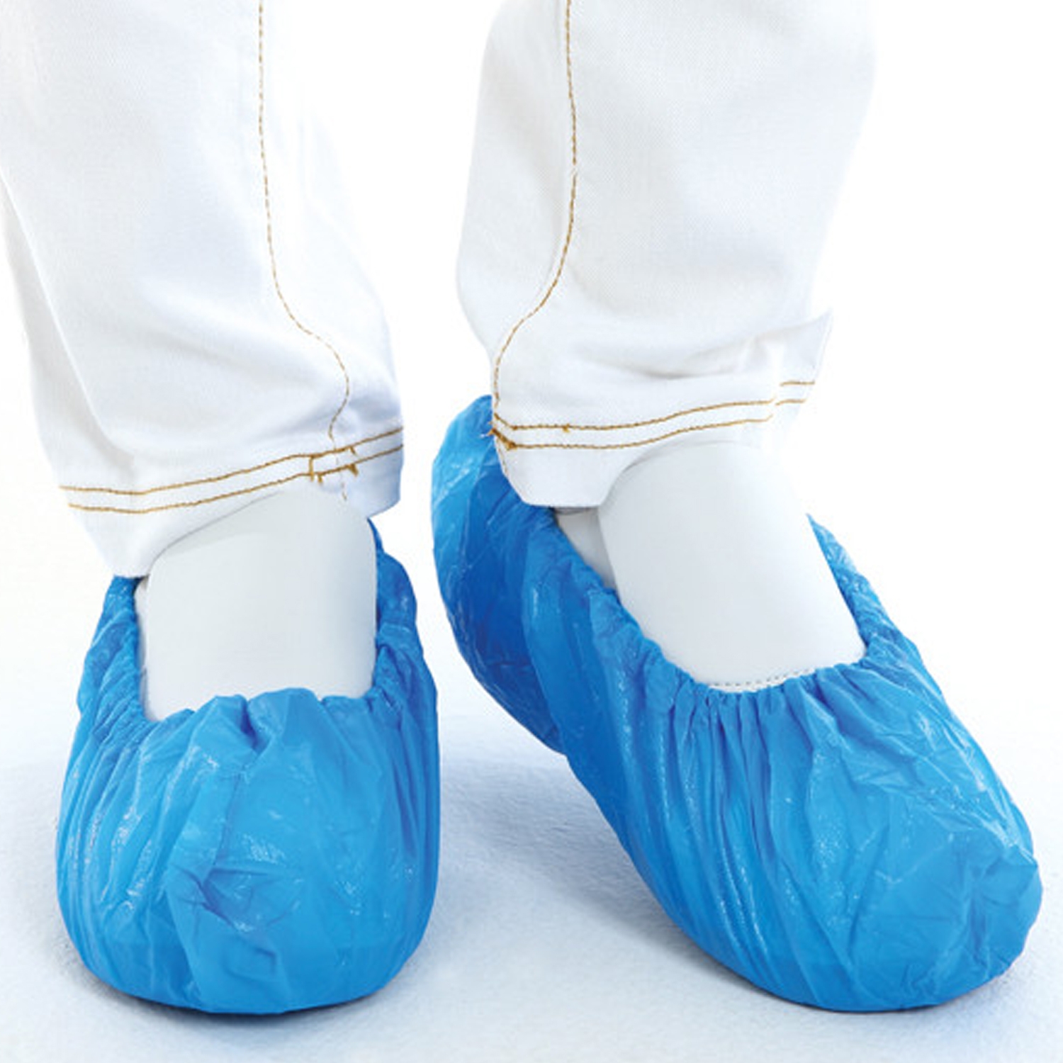 Couvre chaussures PE - bleu (100 pcs)