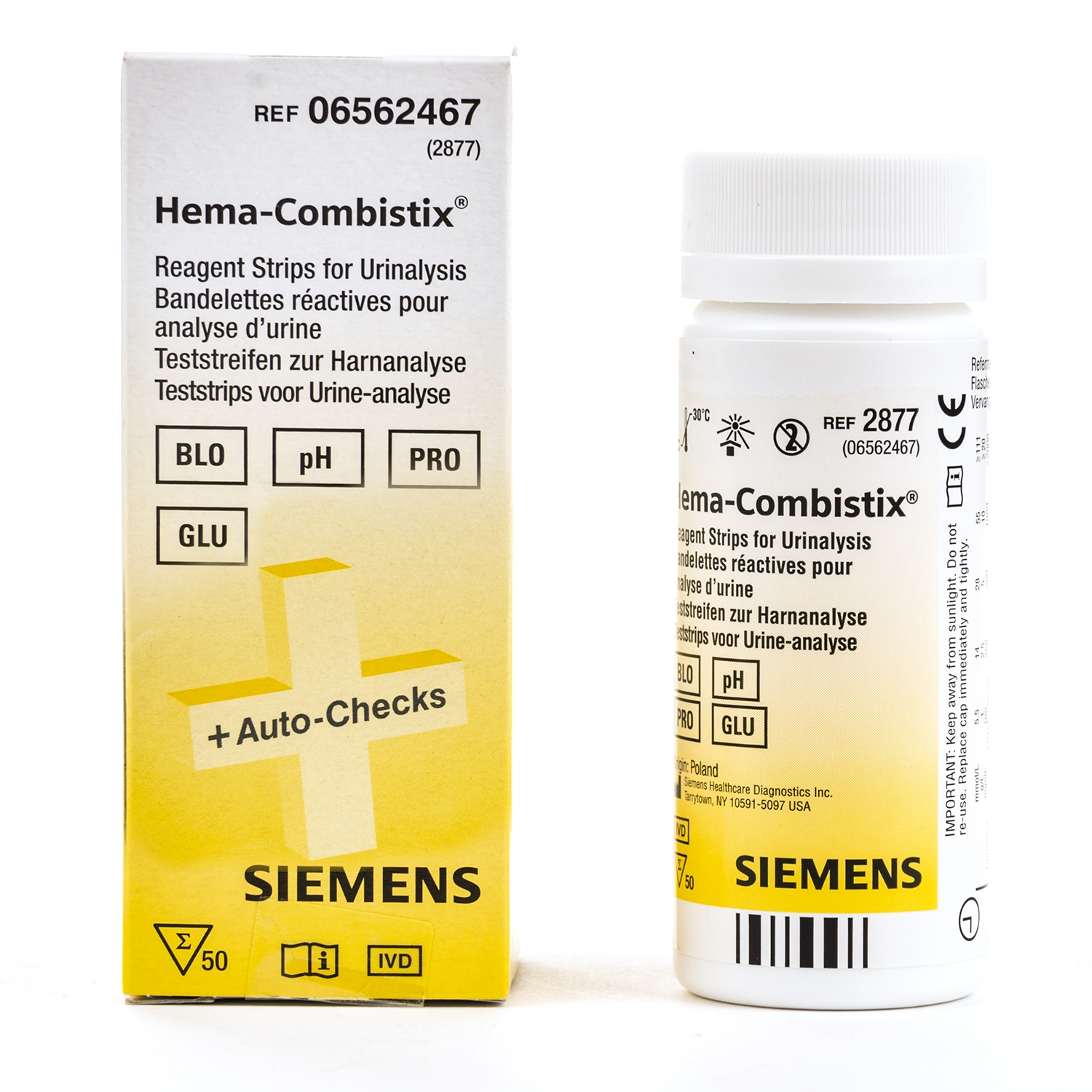 Hema Combistix bandelettes urine (50 pcs)