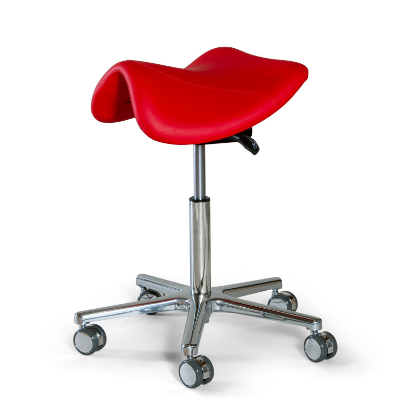 Chaise de travail avec assise en forme de selle Swippo Classic