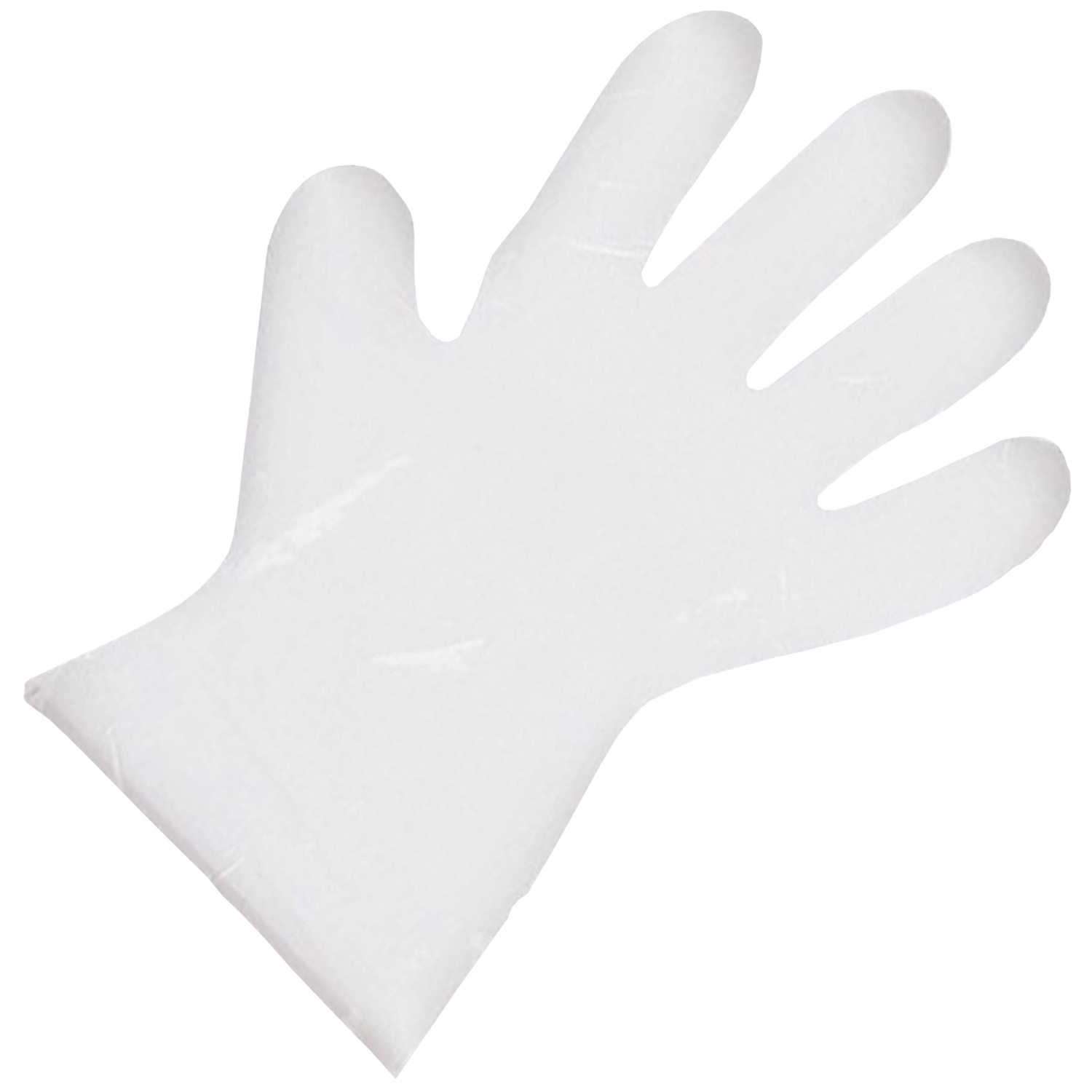 Gant 5 doigts blanc lisse (100 pcs)