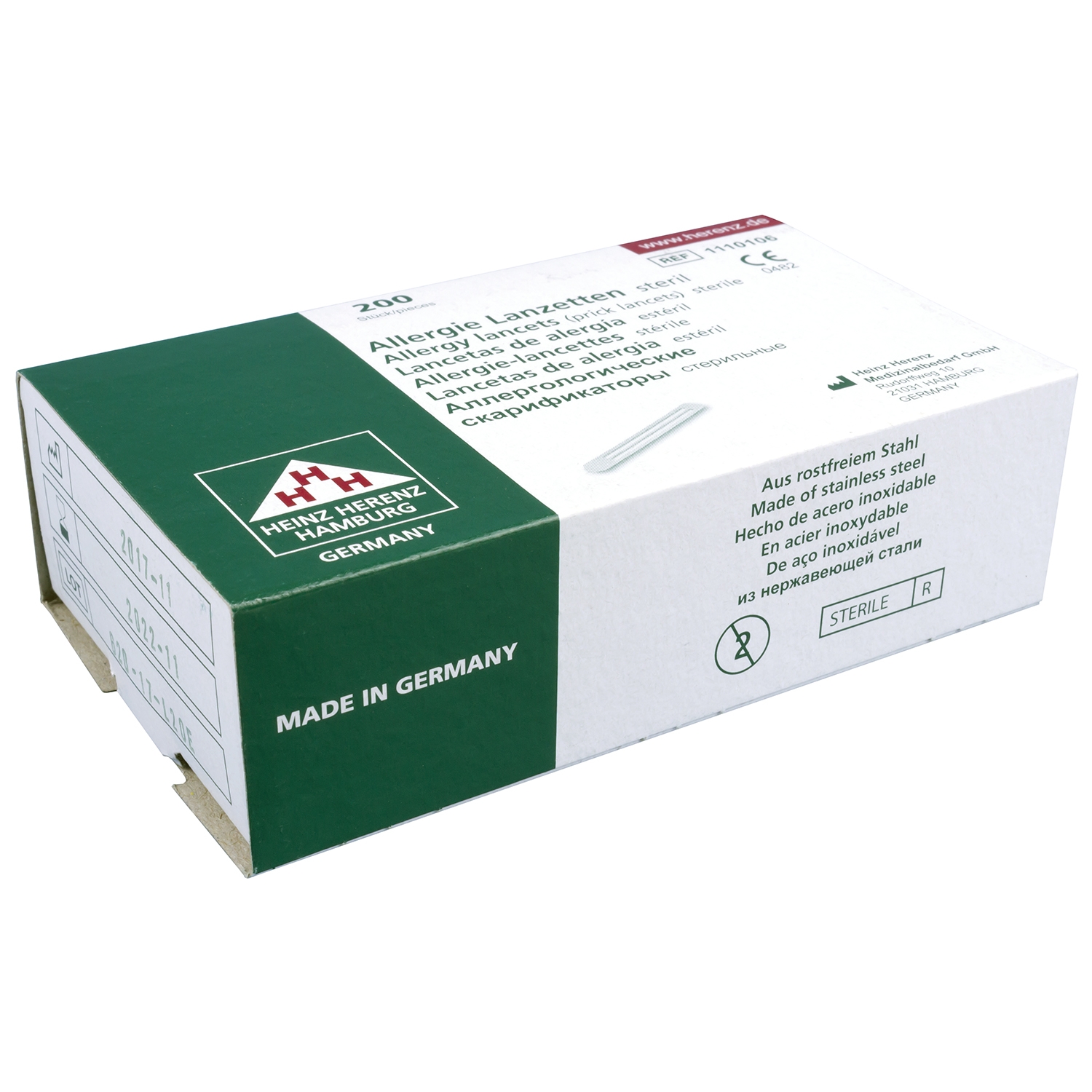 Bloedlancetten allergie steriel (200 st)