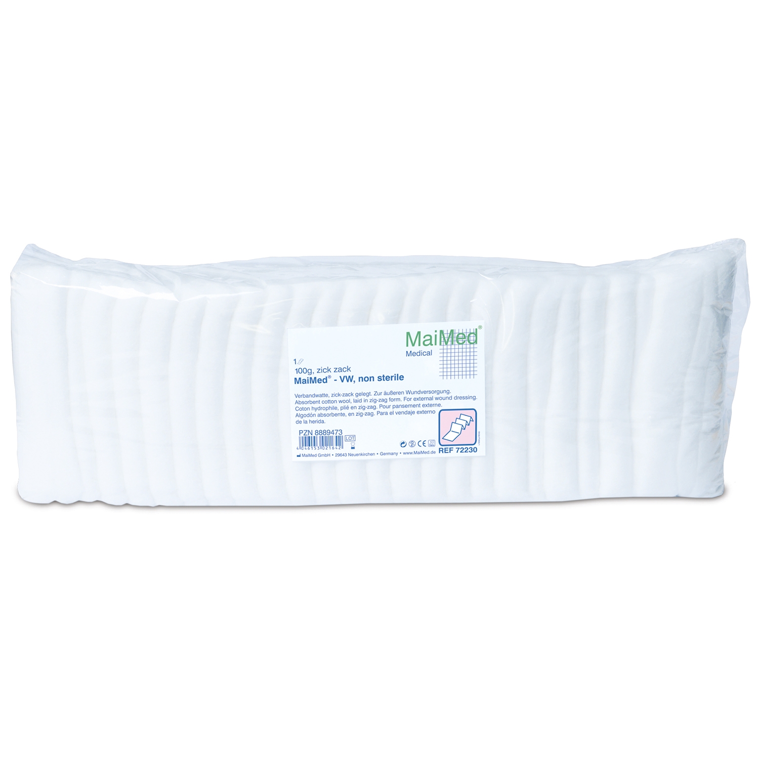 Ouate zig zag coton - 100 g