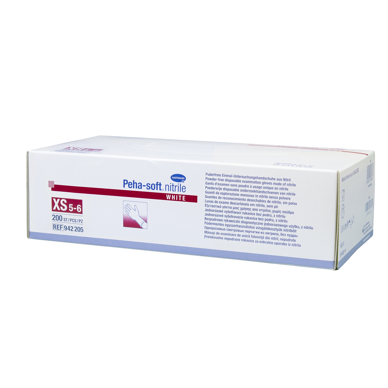 Handschoen Peha-Soft nitrile wit - L (200 st)