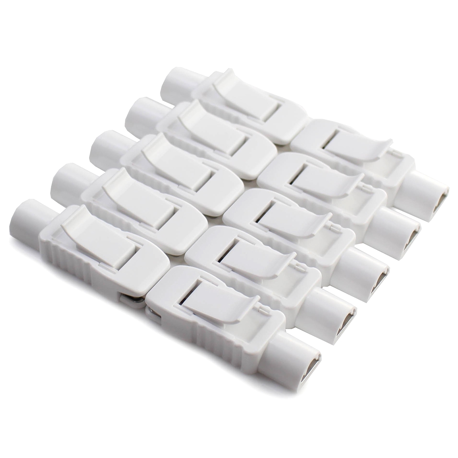 Pince crocodile pour électrodes ECG (10 pcs)