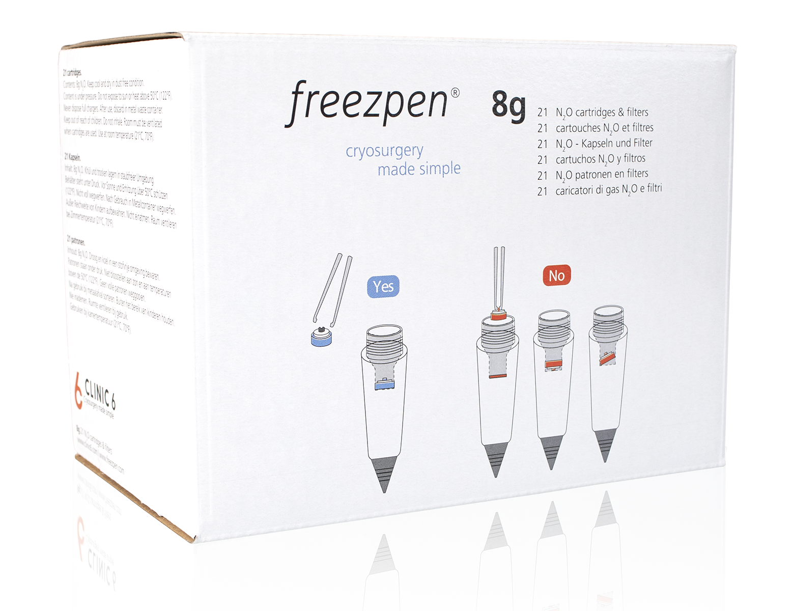 Freezpen N2O cartridge - 8 g (21 st)