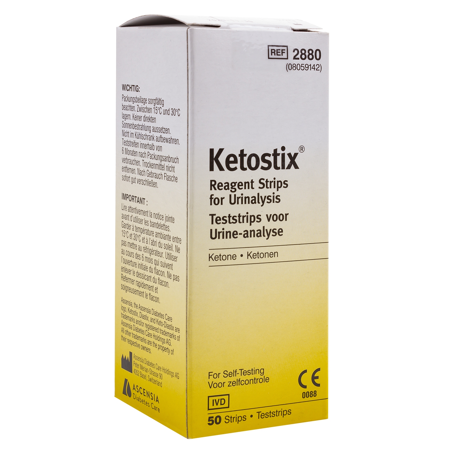 Ketostix bandelettes urine (50 pcs)