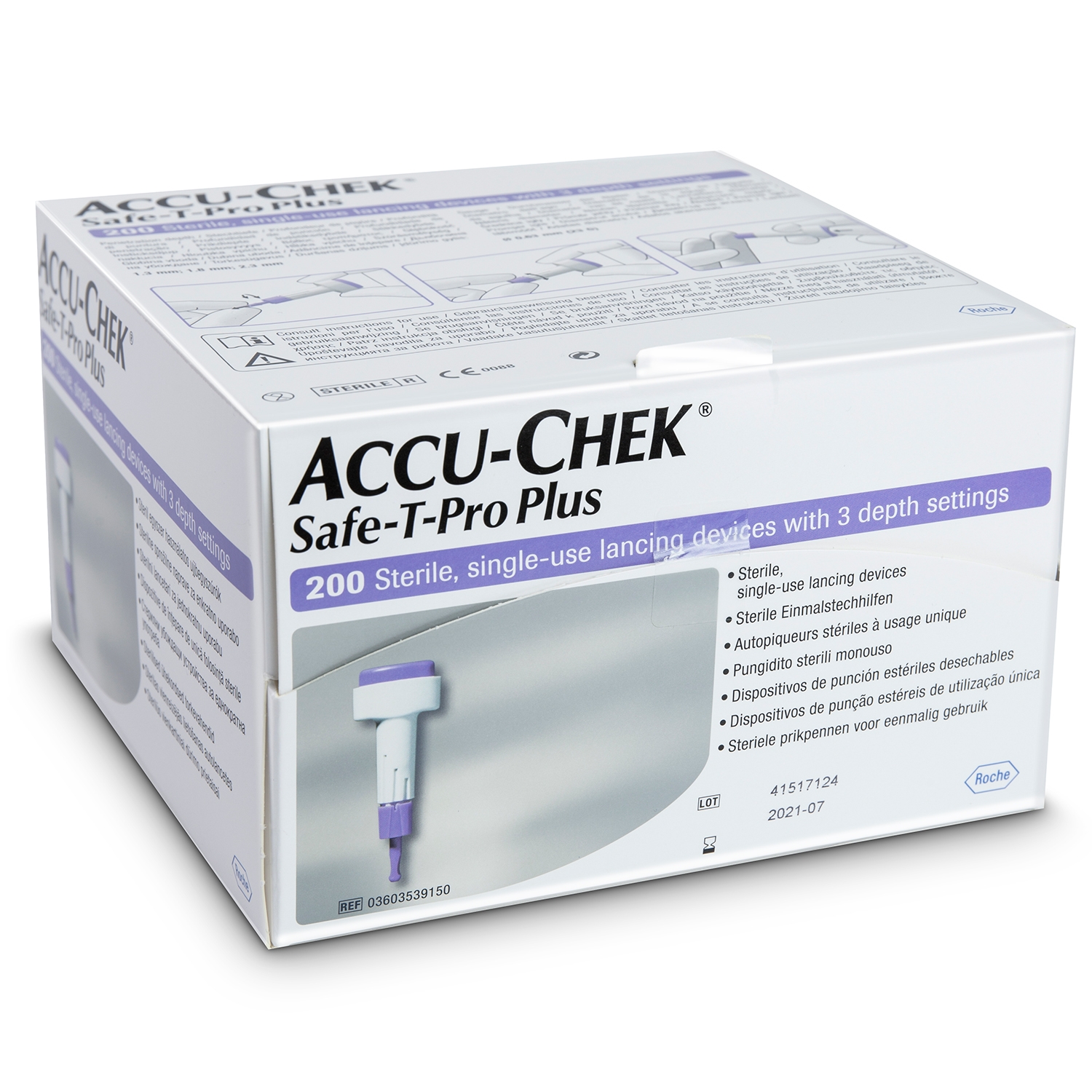 Accu-Chek safe-t-pro plus lancettes (200 pcs)