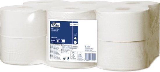Tork rouleau de papier de toilette Mini Jumbo - 1 couche - 10 x 14 cm - 240 m (12 pcs)