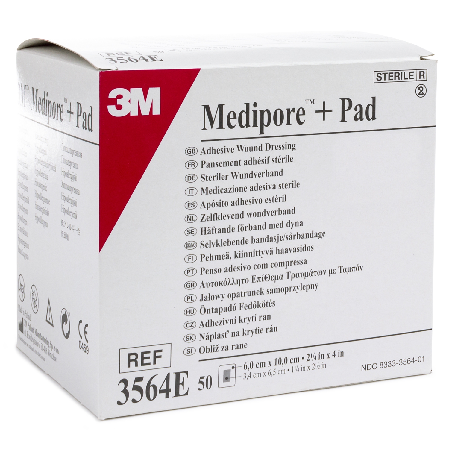 Medipore + pad - 6 x 10 cm (50 pcs)