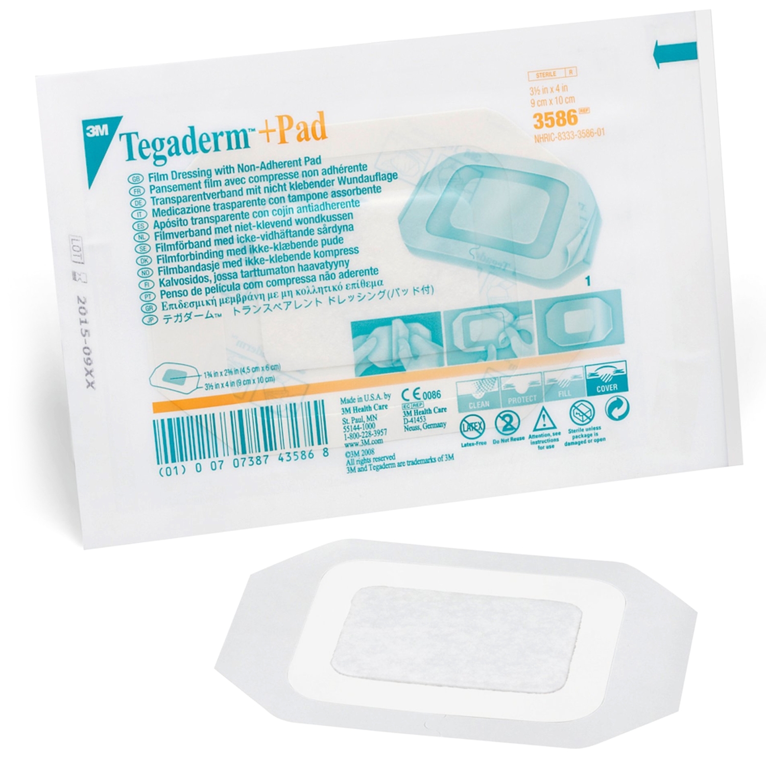 Tegaderm + Pad steriel - 9 x 10 cm (25 st)