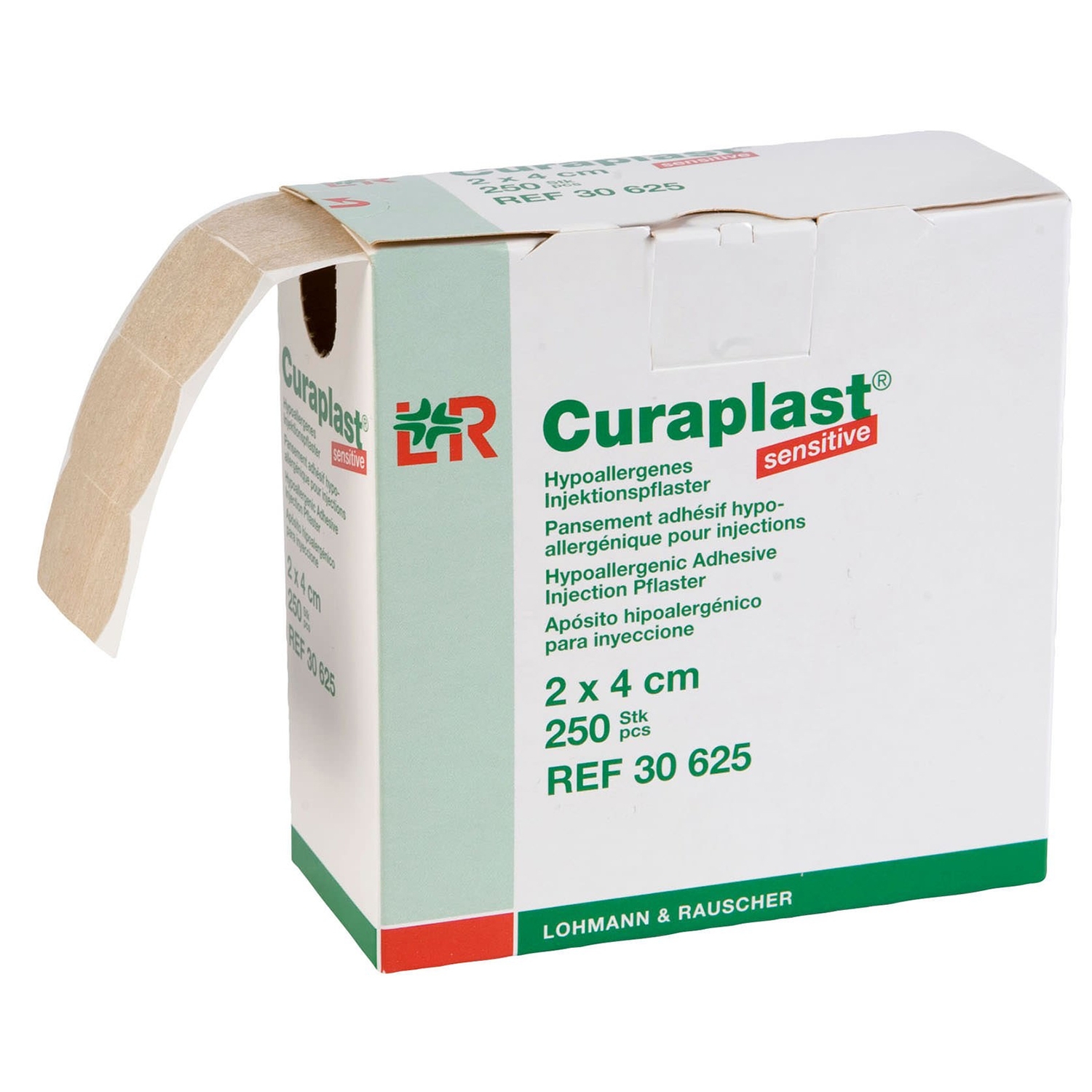 Curaplast sensitive wondpleister strips - 2 x 4 cm (250 st)