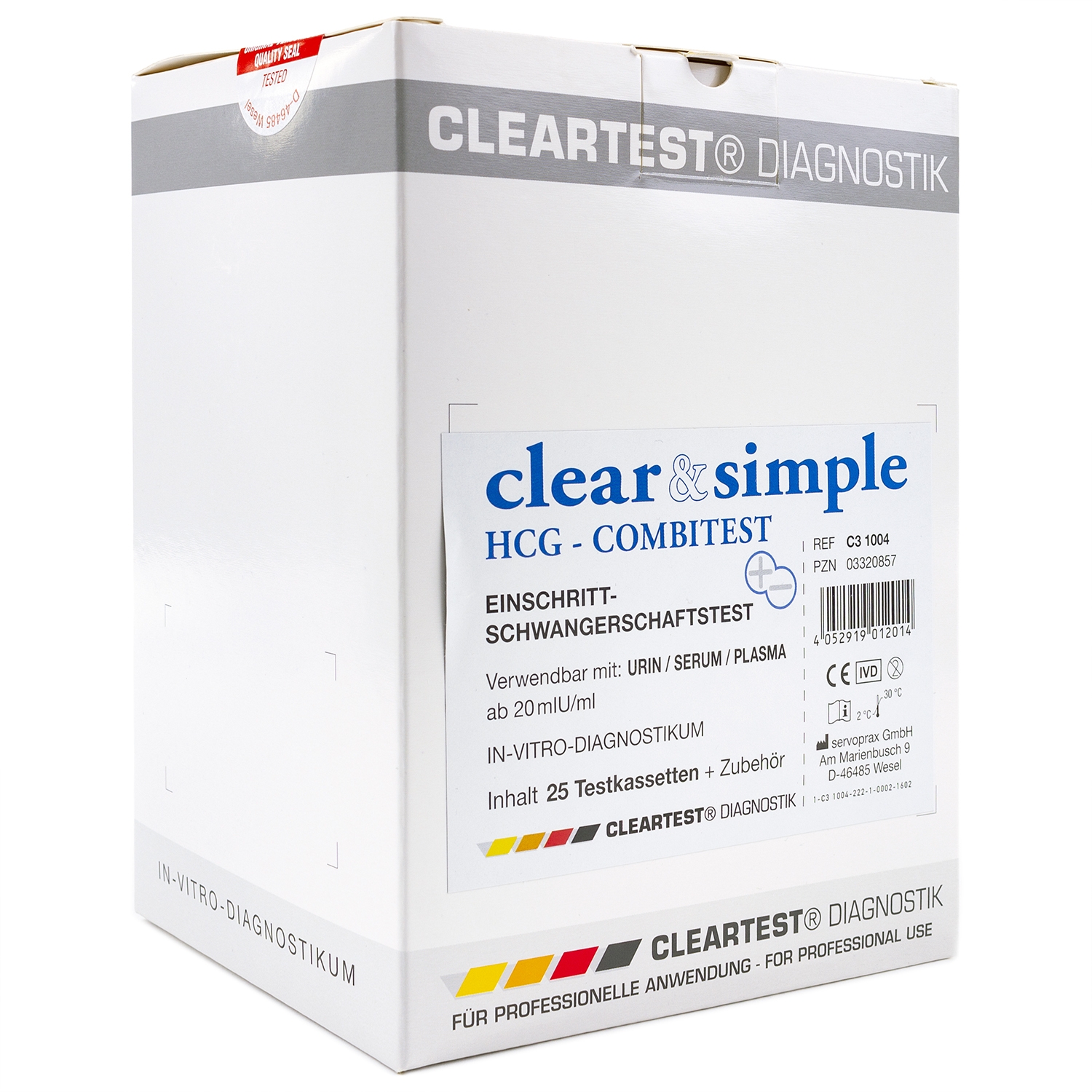 Clear & Simple HCG Combitest (25 pcs)