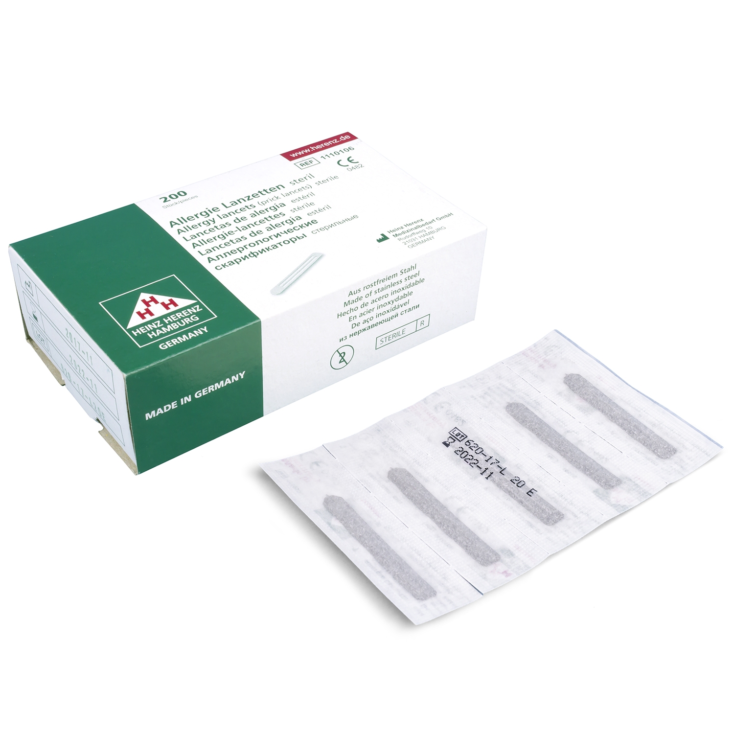 Bloedlancetten allergie steriel (200 st)