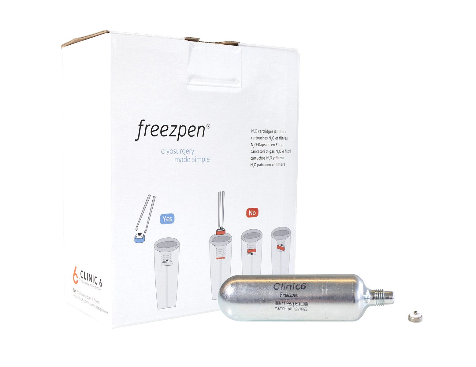 Freezpen N2O cartridge - 8 g (21 st)