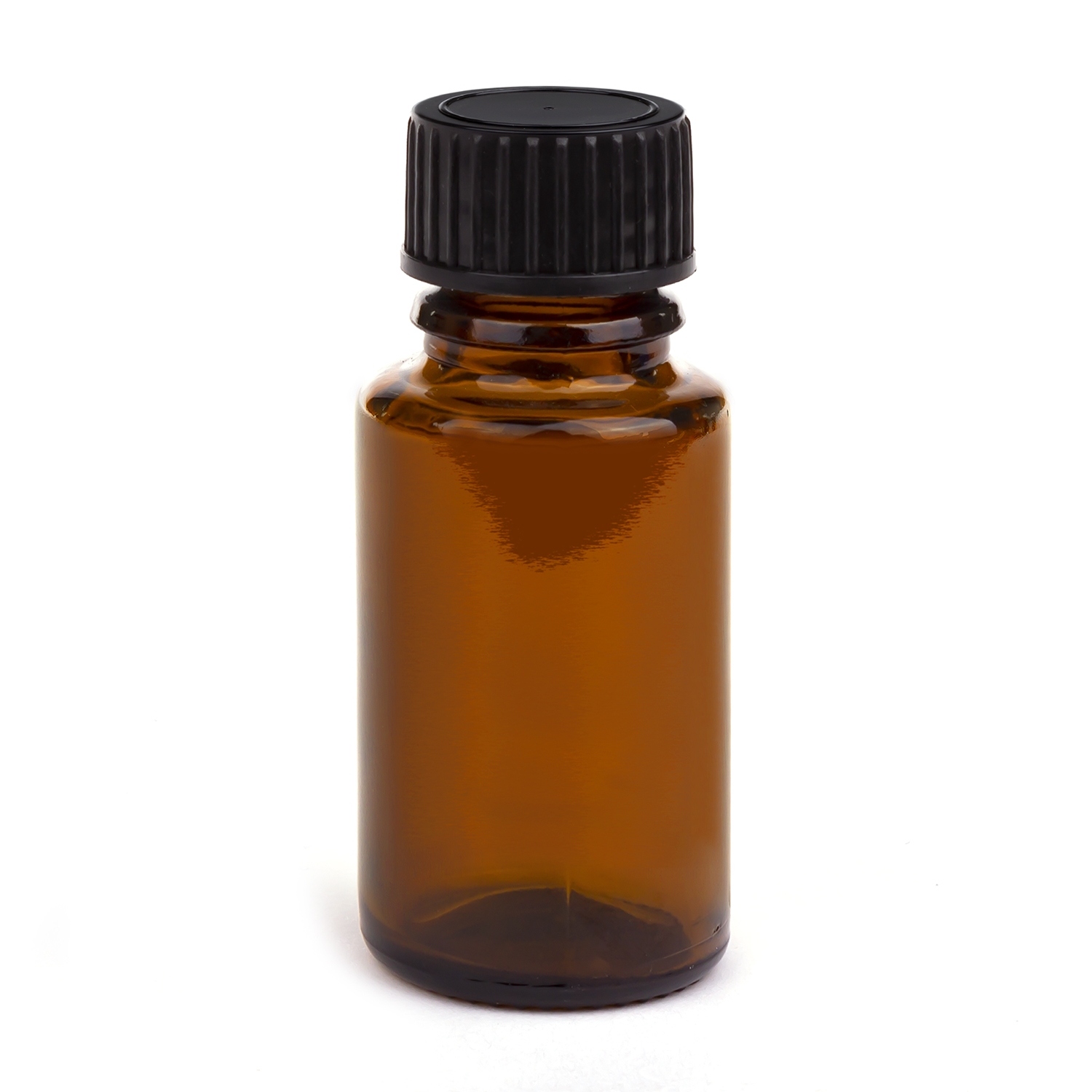 All-round fles met dop polypropyleen - 15 ml - bruin