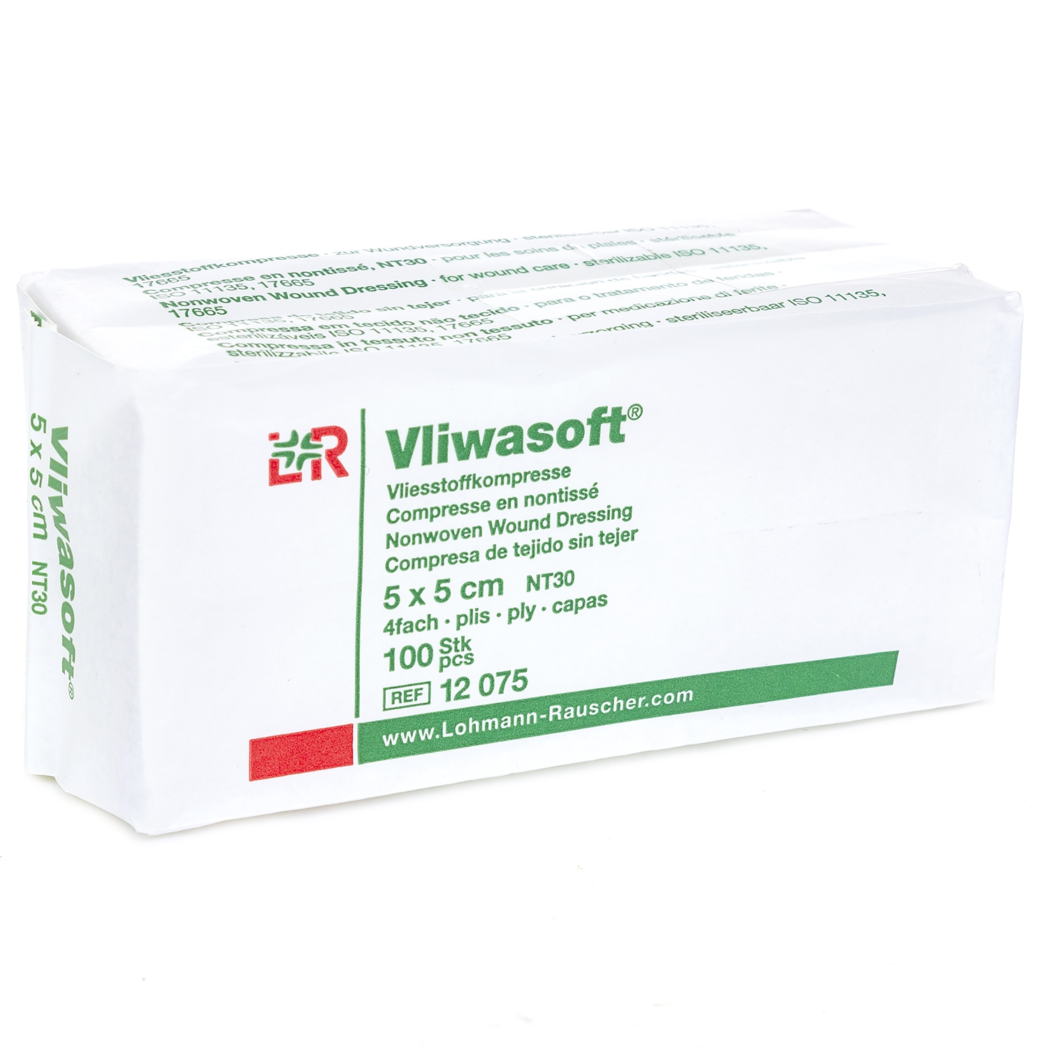 Kompres non-woven Vliwasoft - 5 x 5 cm (100 st)