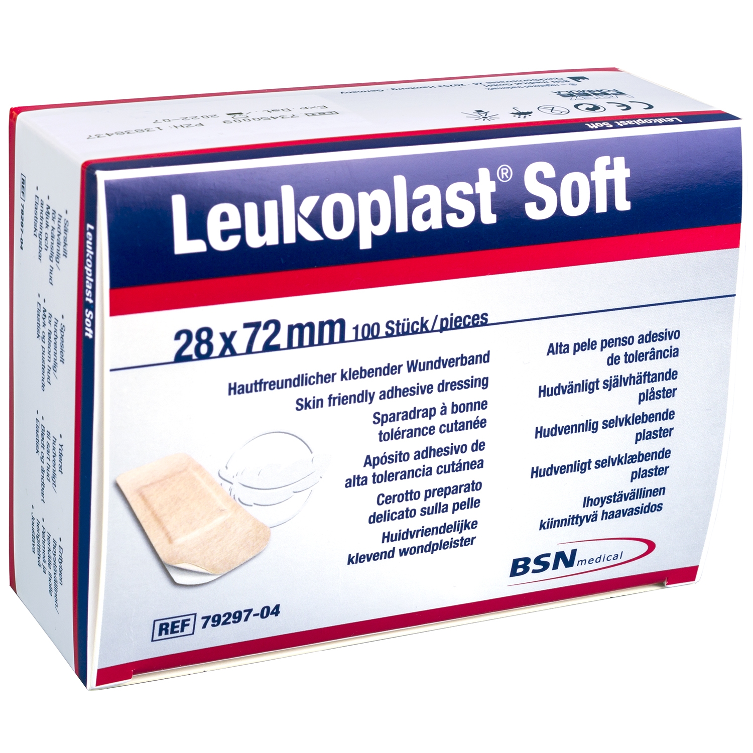 Leukoplast soft - 28 x 72 mm (100 pcs)
