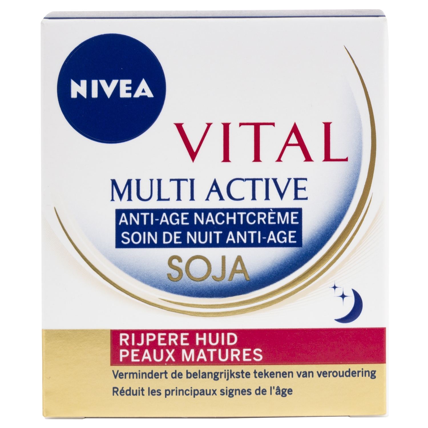 Nivea Vital Soja Anti-Age -  nachtcrme- rijpere huid  - 50 ml (einde voorraad)