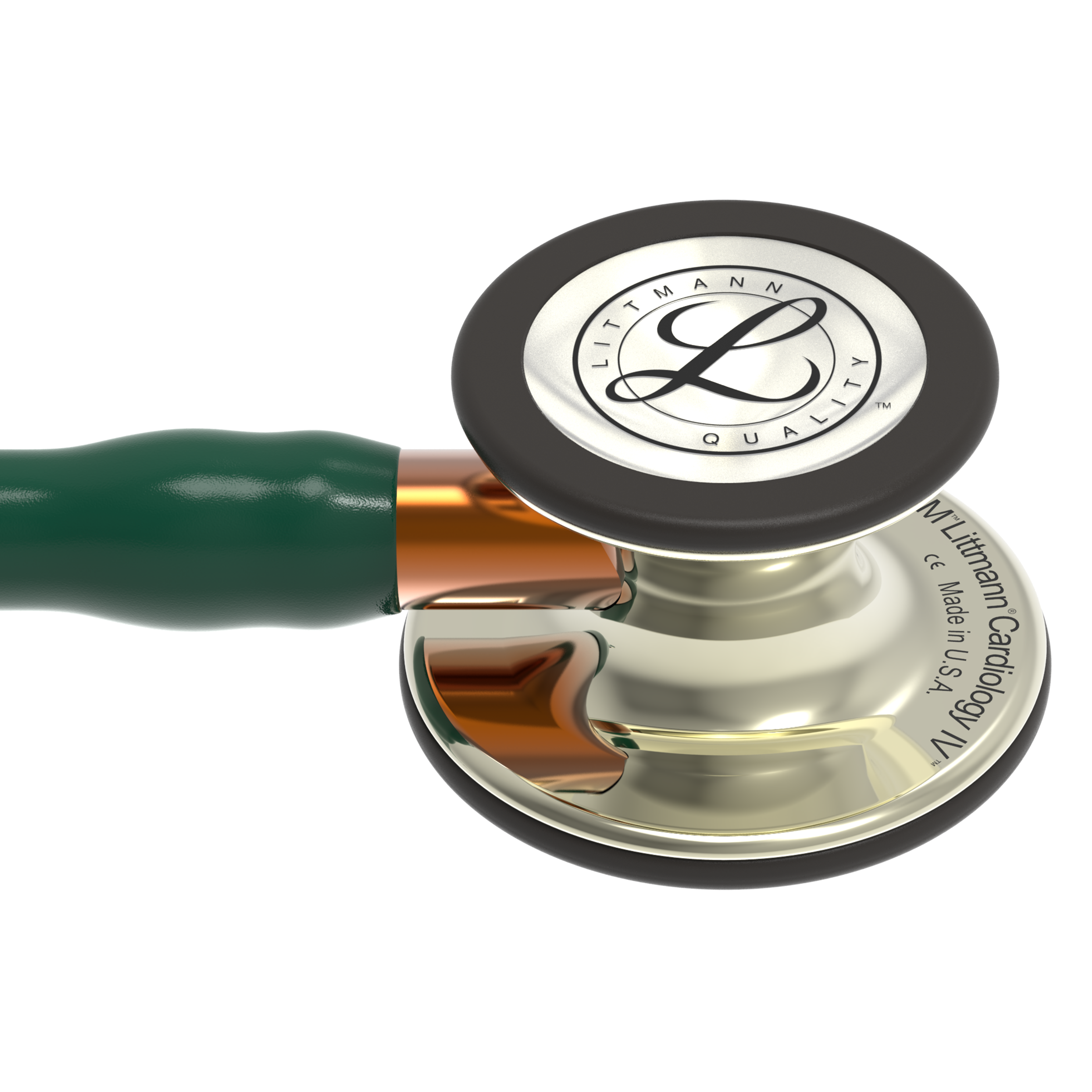 Littmann stethoscoop Cardiology IV SE - hunter green - champagne edition - orange stem